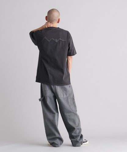MANASTASH マナスタッシュ PUMICE TEE RAW EDGE LOGO 毛邊Logo設計 T恤