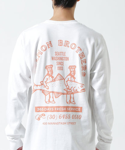 MANASTASH CiTee L/S SALMON 長袖T恤
