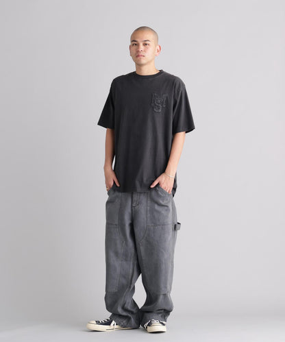 MANASTASH マナスタッシュ PUMICE TEE RAW EDGE LOGO 毛邊Logo設計 T恤