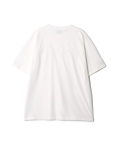 MANASTASH マナスタッシュ PUMICE TEE RAW EDGE LOGO 毛邊Logo設計 T恤