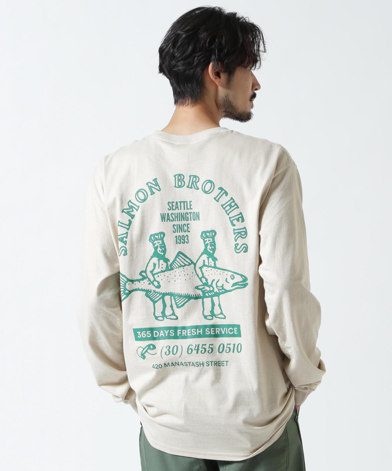 MANASTASH CiTee L/S SALMON 長袖T恤