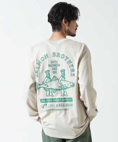 MANASTASH CiTee L/S SALMON 長袖T恤