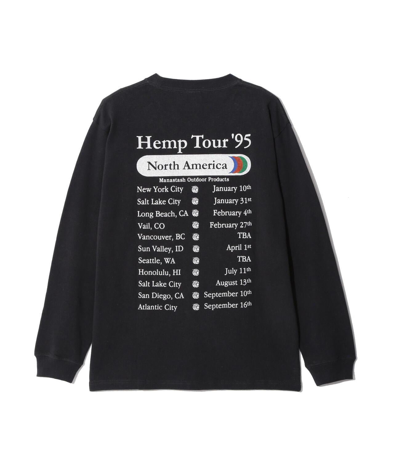 MANASTASH マナスタッシュ HEMP TOUR L/S TEE 長袖T恤