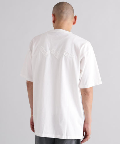 MANASTASH マナスタッシュ PUMICE TEE RAW EDGE LOGO 毛邊Logo設計 T恤
