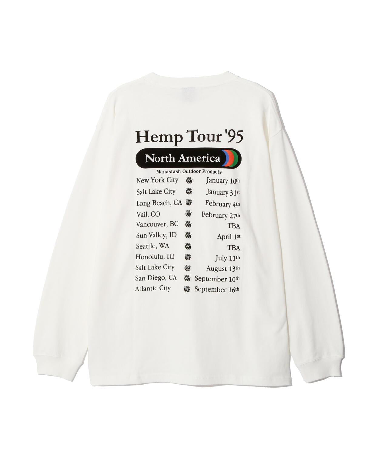 MANASTASH マナスタッシュ HEMP TOUR L/S TEE 長袖T恤