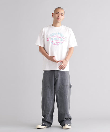 MANASTASH PUMICE TEE NEON SIGN 印花T恤