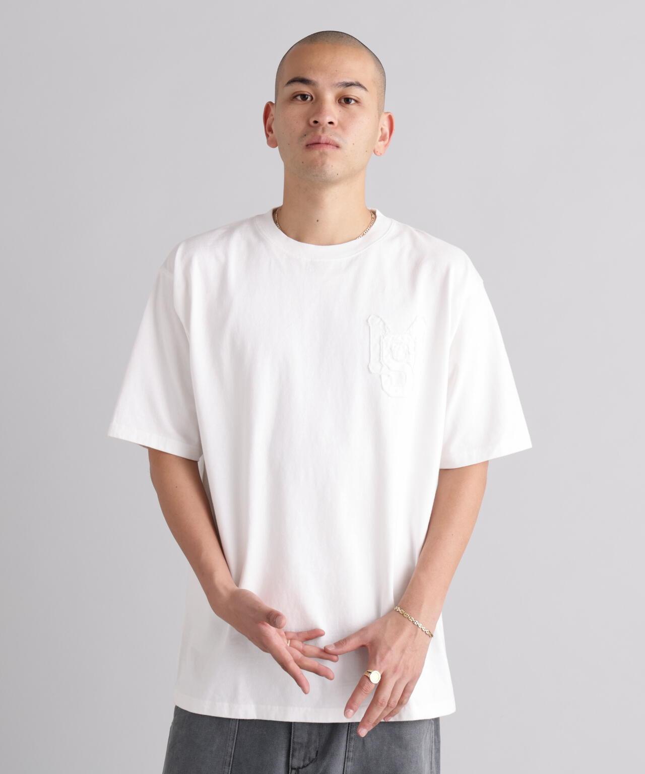 MANASTASH マナスタッシュ PUMICE TEE RAW EDGE LOGO 毛邊Logo設計 T恤
