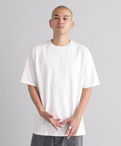 MANASTASH マナスタッシュ PUMICE TEE RAW EDGE LOGO 毛邊Logo設計 T恤