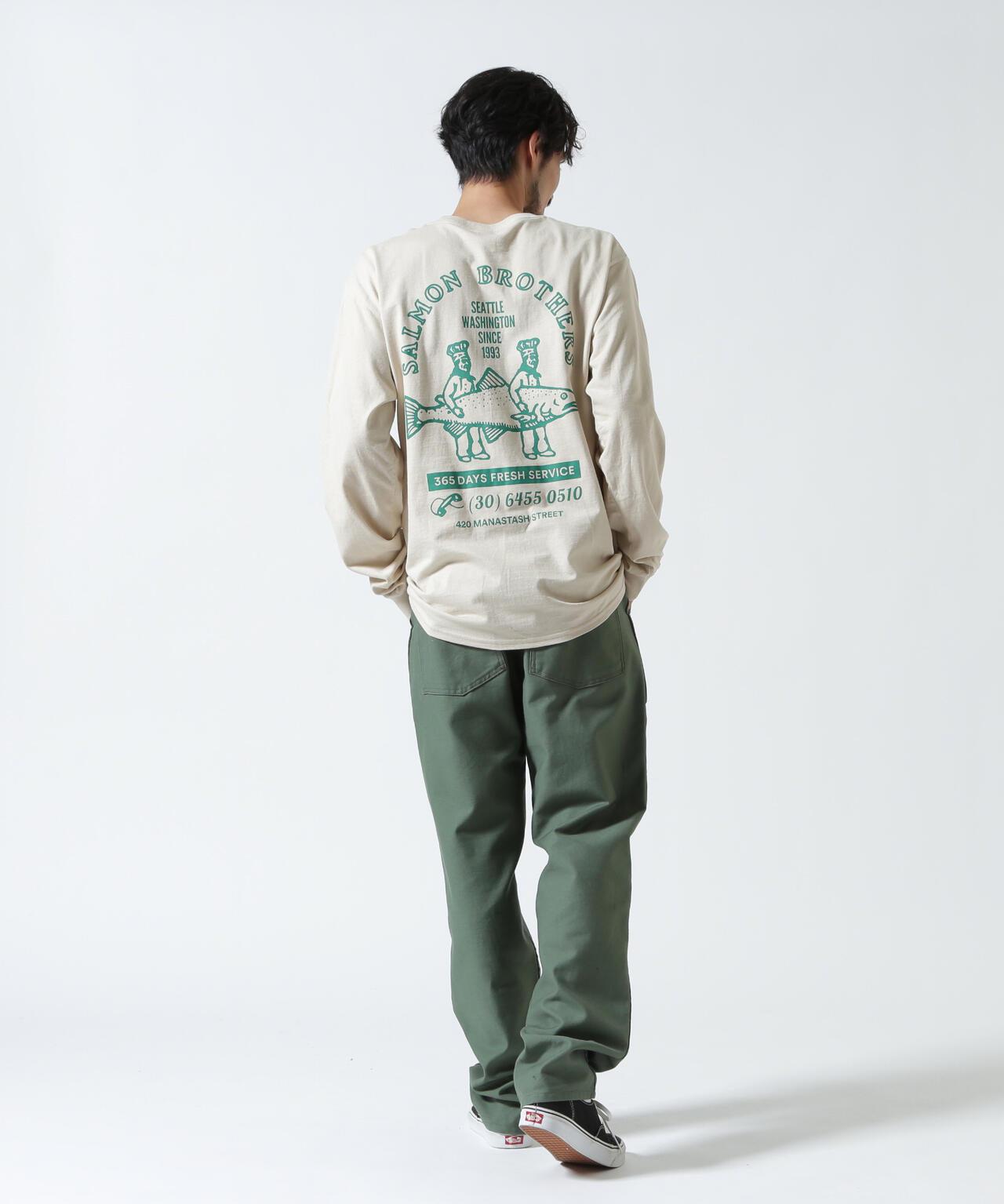 MANASTASH CiTee L/S SALMON 長袖T恤