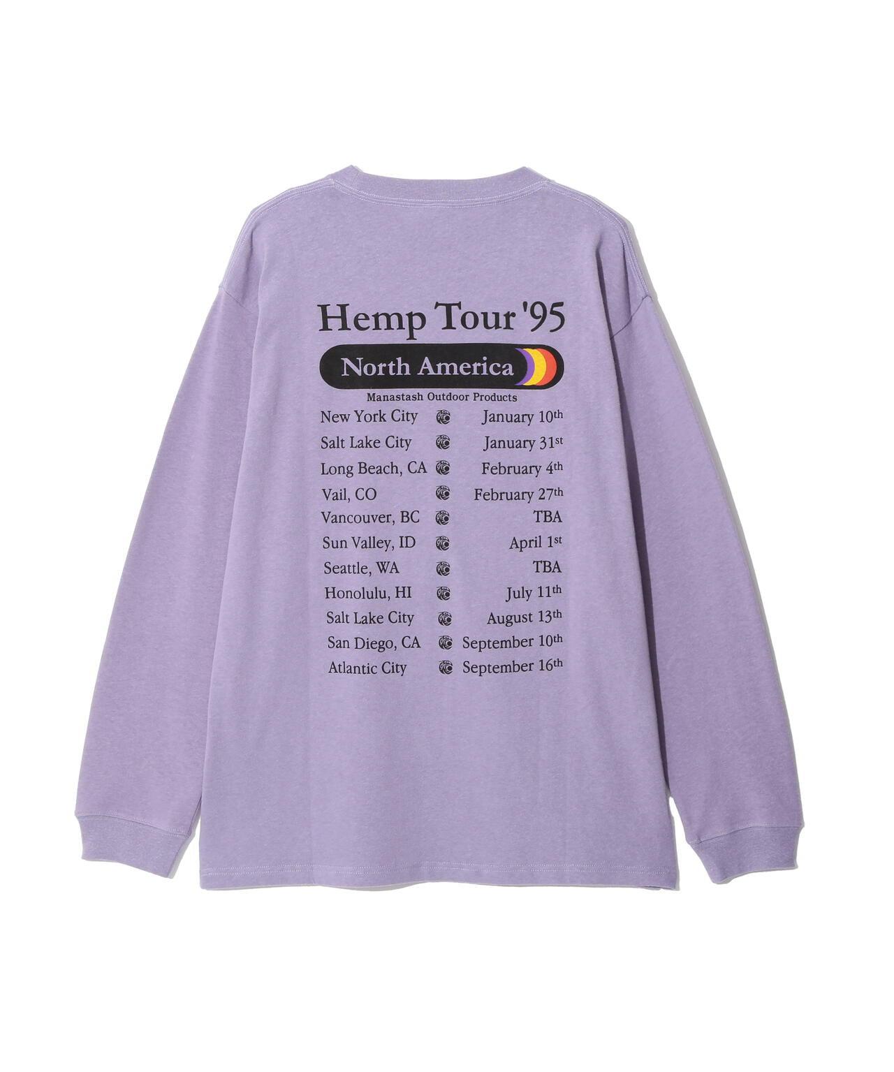 MANASTASH マナスタッシュ HEMP TOUR L/S TEE 長袖T恤