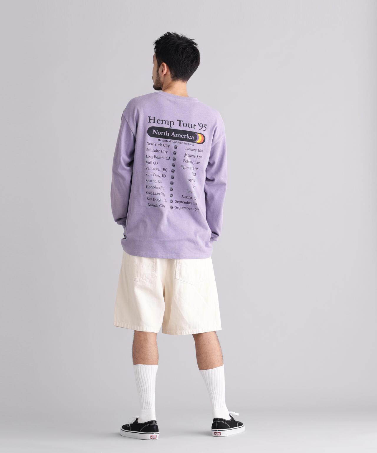 MANASTASH マナスタッシュ HEMP TOUR L/S TEE 長袖T恤