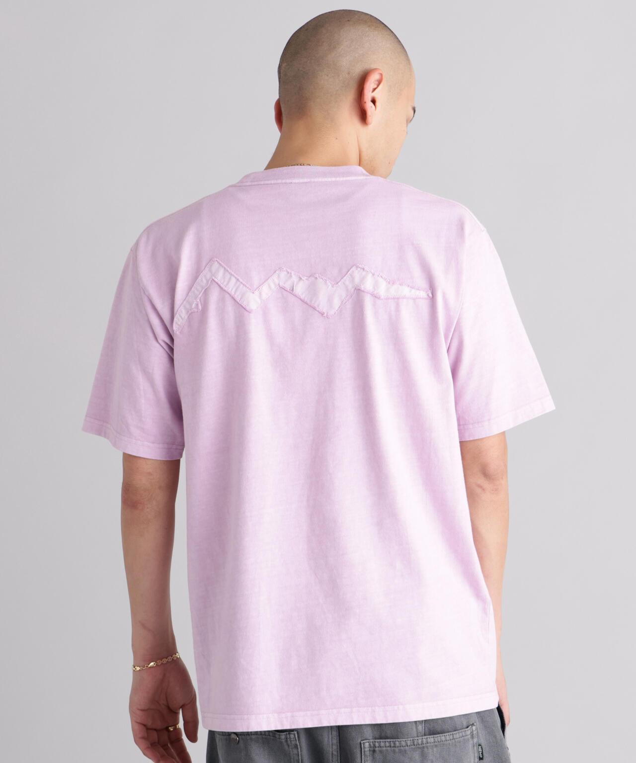 MANASTASH マナスタッシュ PUMICE TEE RAW EDGE LOGO 毛邊Logo設計 T恤