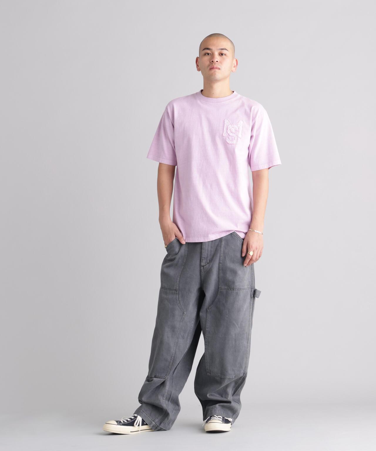 MANASTASH マナスタッシュ PUMICE TEE RAW EDGE LOGO 毛邊Logo設計 T恤