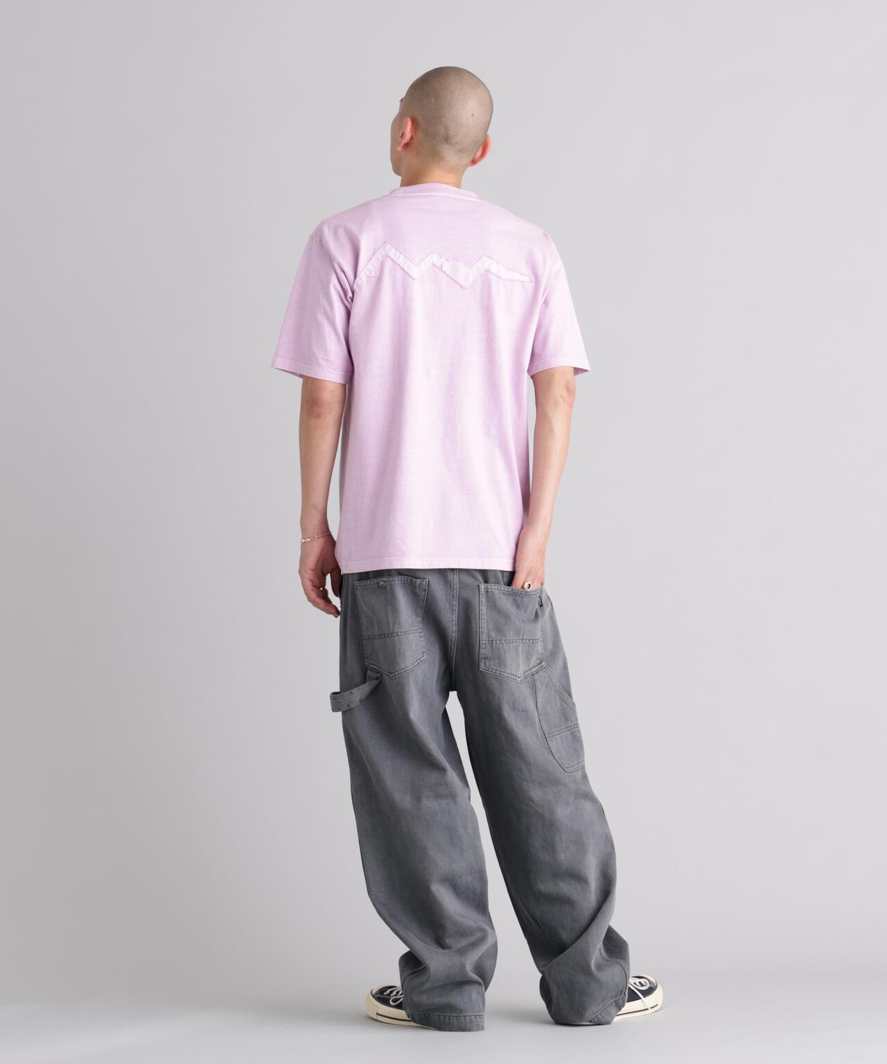MANASTASH マナスタッシュ PUMICE TEE RAW EDGE LOGO 毛邊Logo設計 T恤