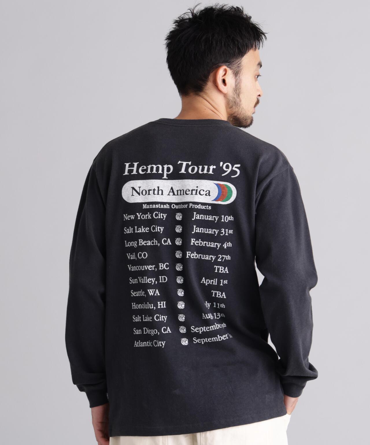 MANASTASH マナスタッシュ HEMP TOUR L/S TEE 長袖T恤