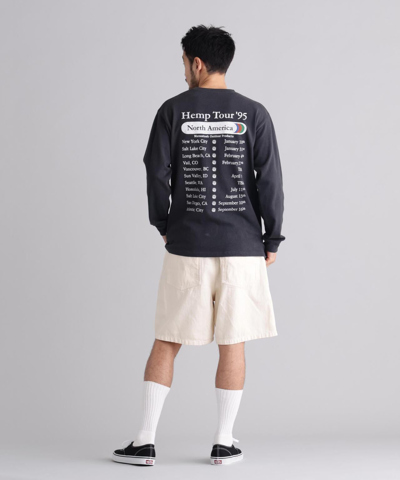 MANASTASH マナスタッシュ HEMP TOUR L/S TEE 長袖T恤