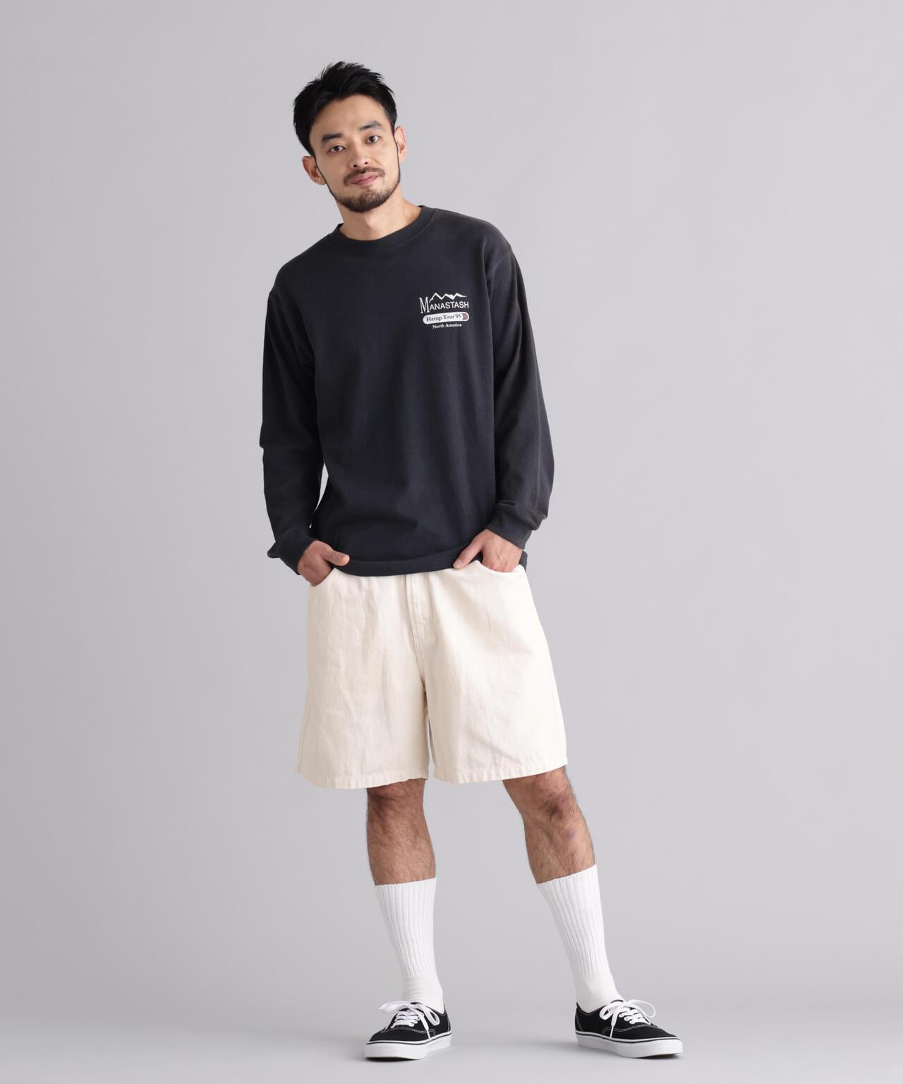MANASTASH マナスタッシュ HEMP TOUR L/S TEE 長袖T恤
