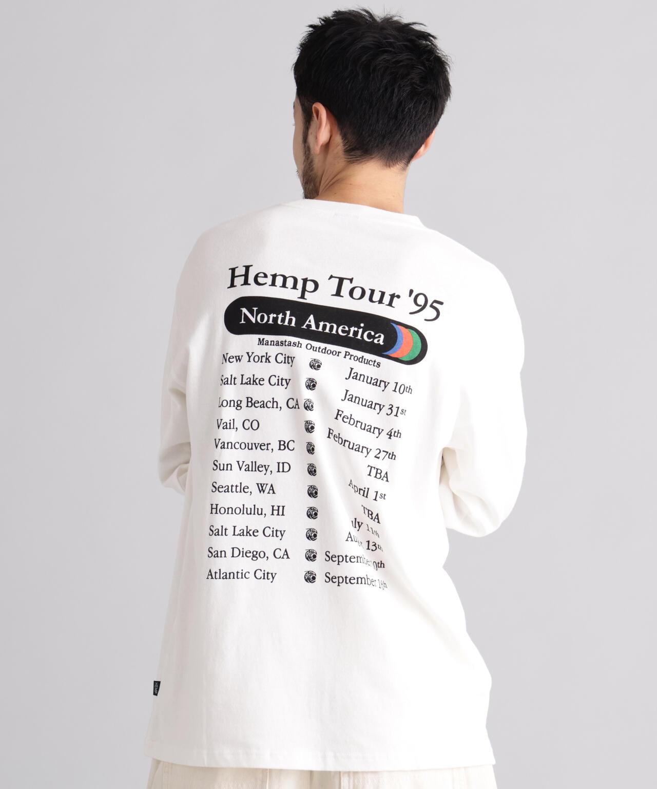 MANASTASH マナスタッシュ HEMP TOUR L/S TEE 長袖T恤