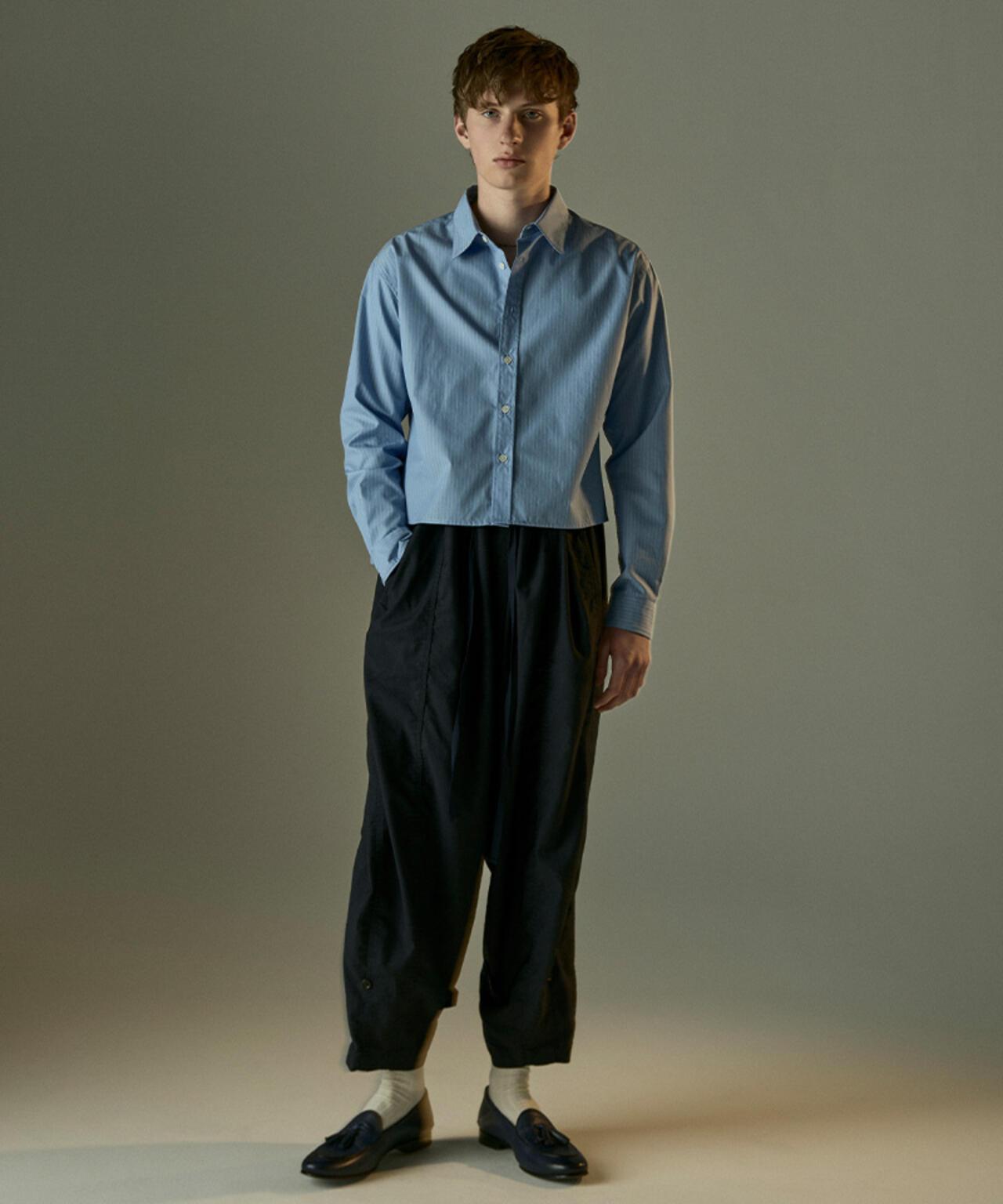 條紋短款 STRIPE SHORT SHIRTS 襯衫