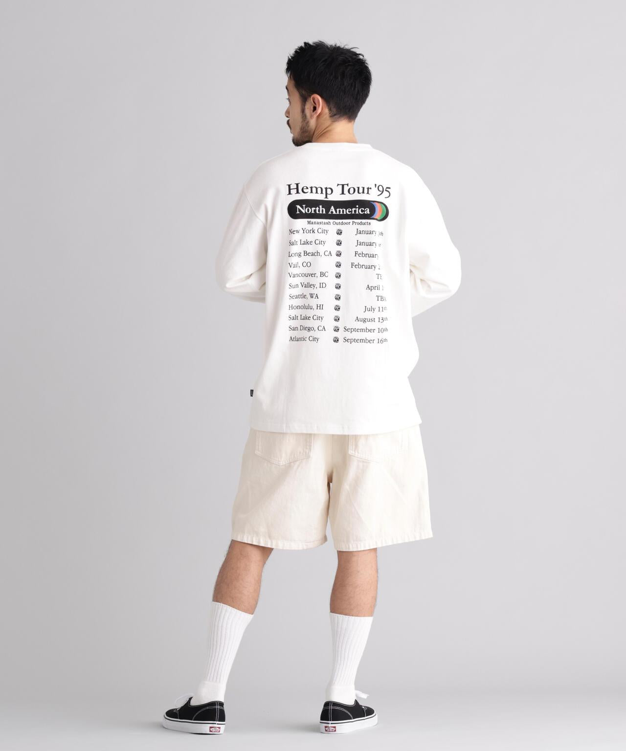 MANASTASH マナスタッシュ HEMP TOUR L/S TEE 長袖T恤