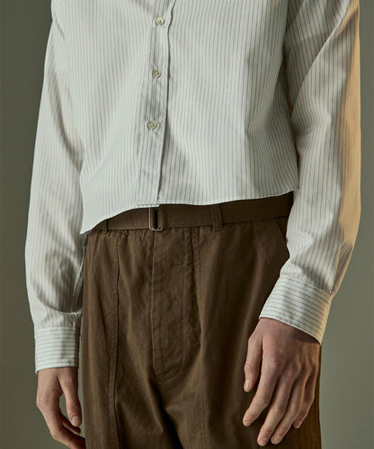 條紋短款 STRIPE SHORT SHIRTS 襯衫