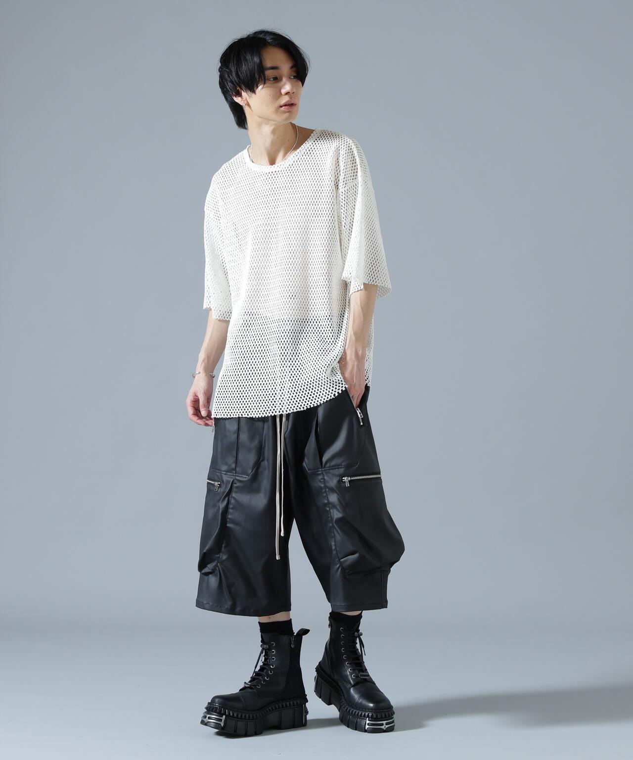 DankeSchon ダンケシェーン COATING BAGGYCARGO SHORTS 塗層寬鬆工裝短褲