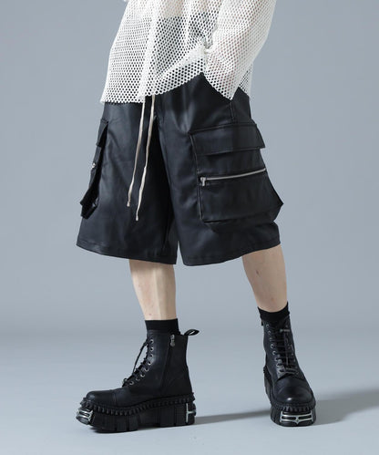 塗層工裝短褲 COATING CARGO SHORTS