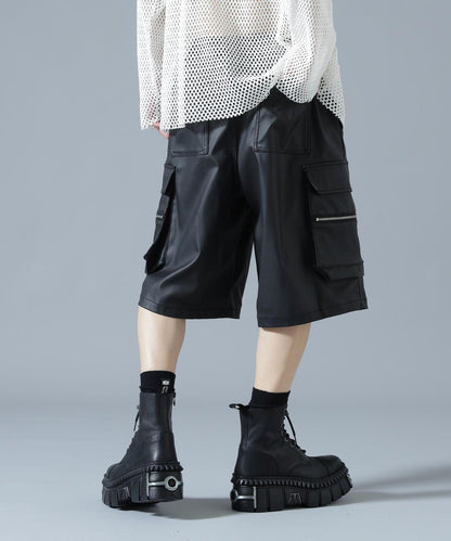塗層工裝短褲 COATING CARGO SHORTS