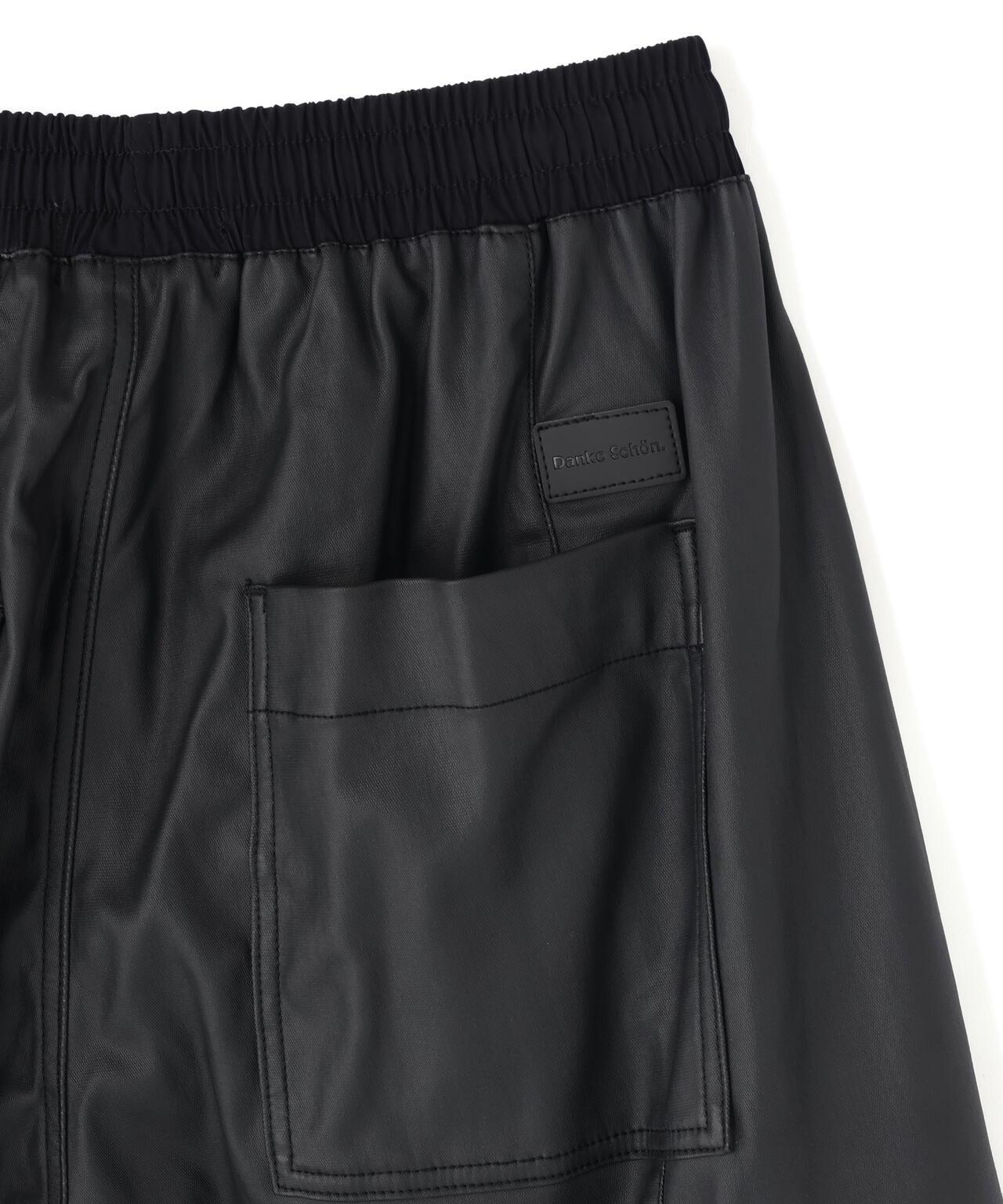 DankeSchon ダンケシェーン COATING BAGGYCARGO SHORTS 塗層寬鬆工裝短褲