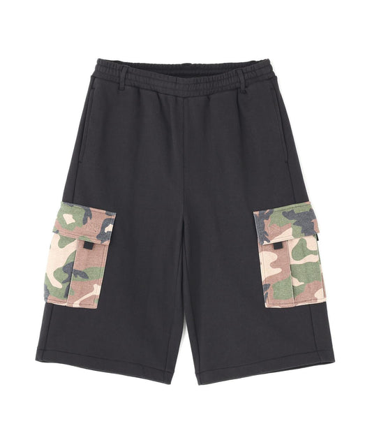 SWEAT CAMO CARGO SHORTS 休閒短褲