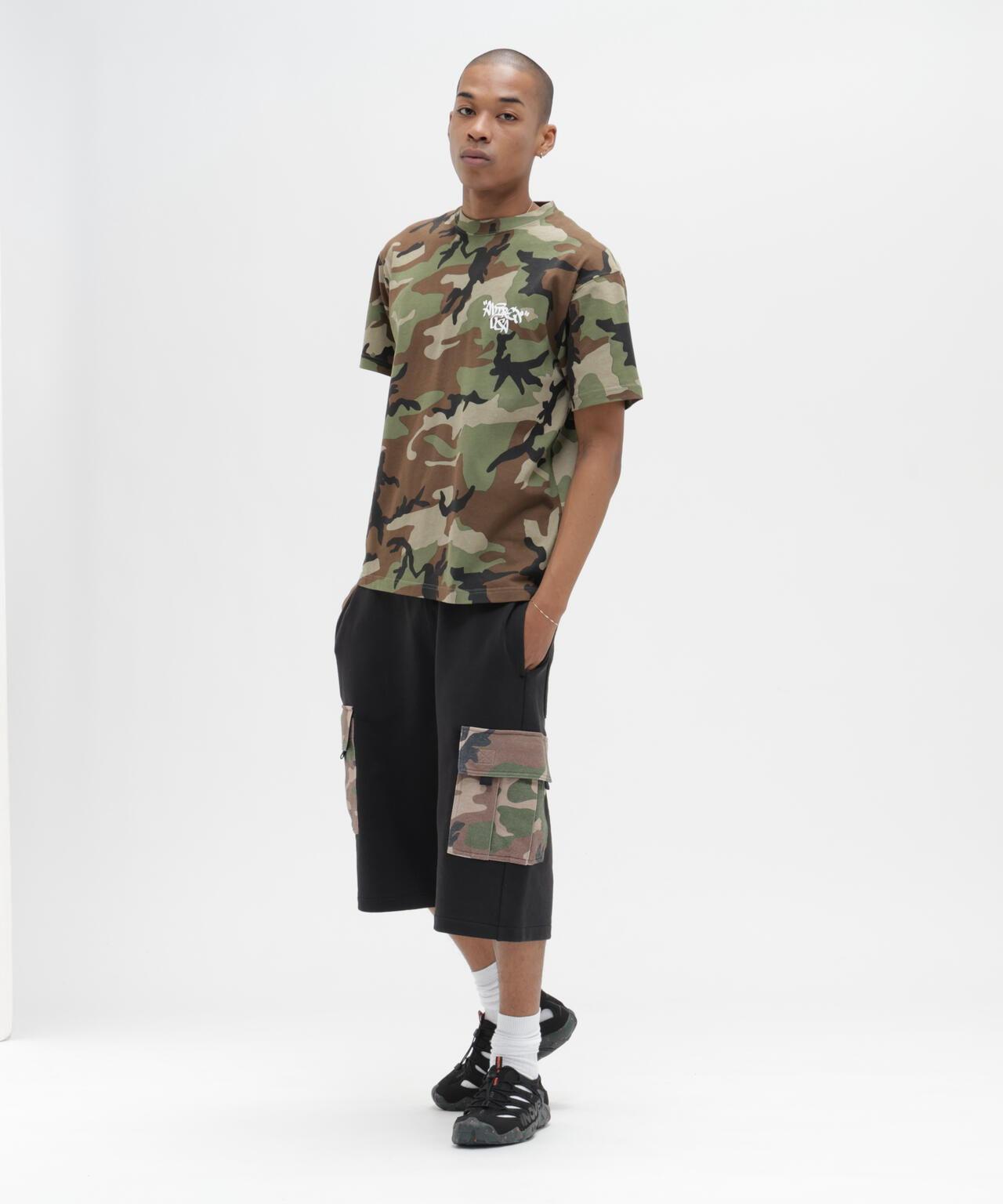 SWEAT CAMO CARGO SHORTS 休閒短褲