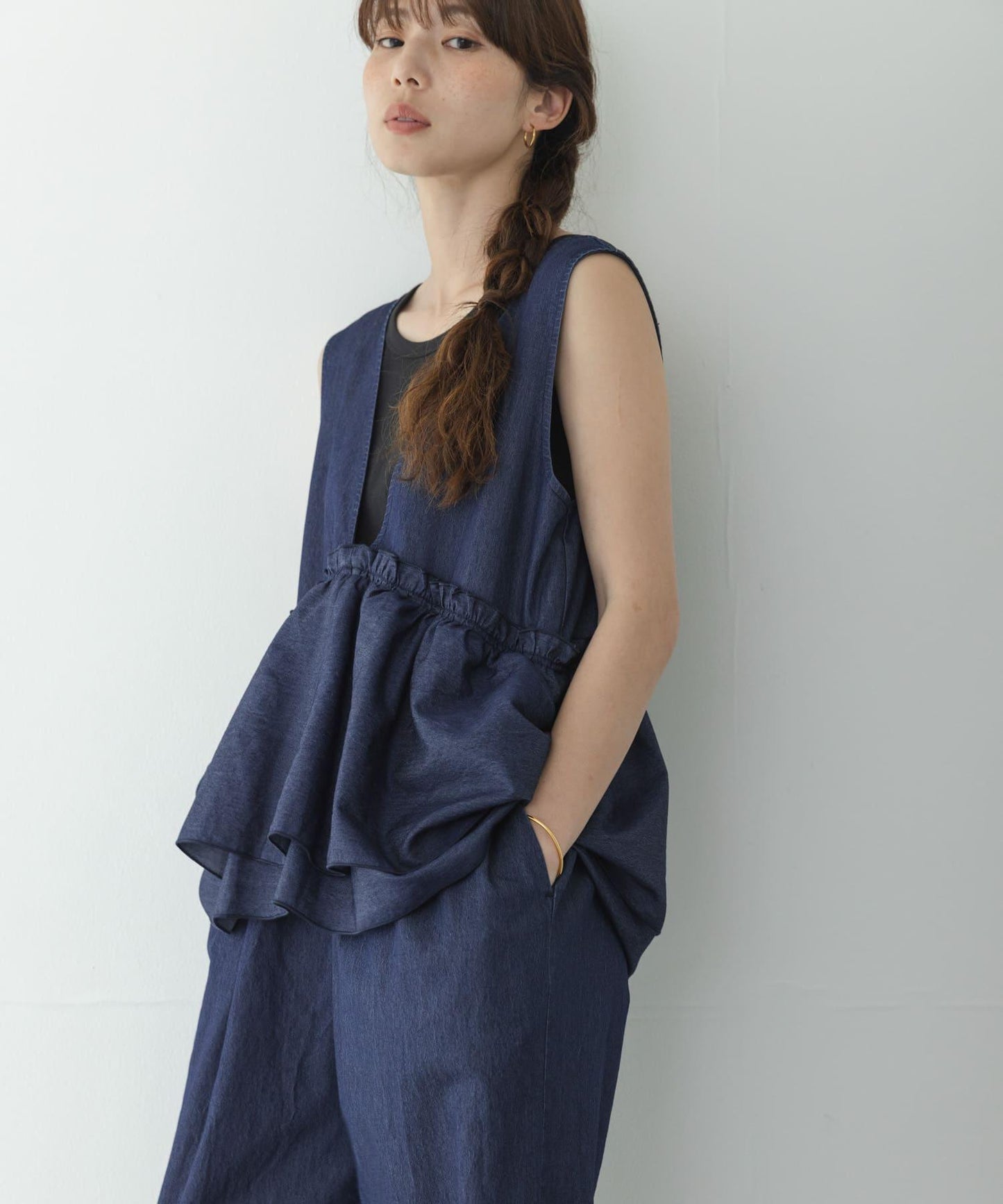 荷葉擺荷葉邊設計 連體褲
