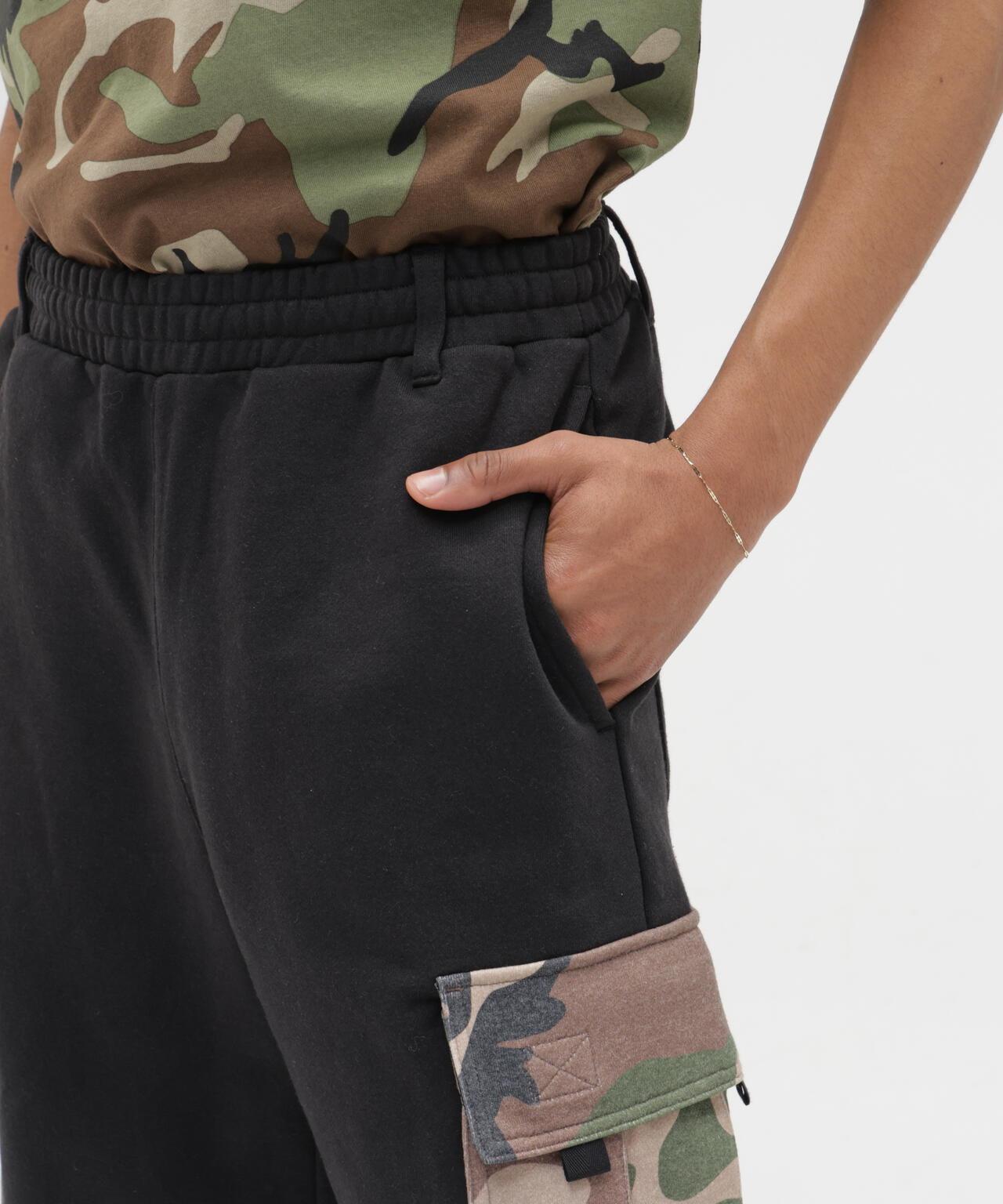 SWEAT CAMO CARGO SHORTS 休閒短褲