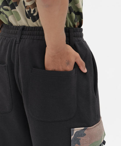 SWEAT CAMO CARGO SHORTS 休閒短褲