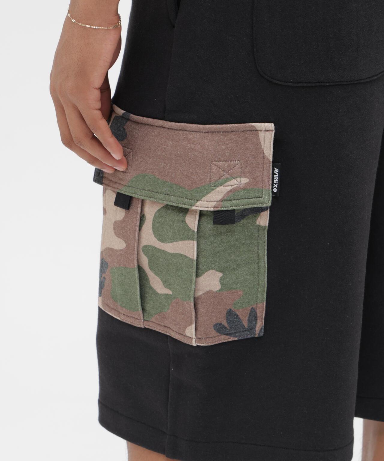 SWEAT CAMO CARGO SHORTS 休閒短褲