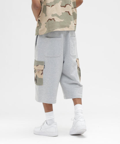 SWEAT CAMO CARGO SHORTS 休閒短褲