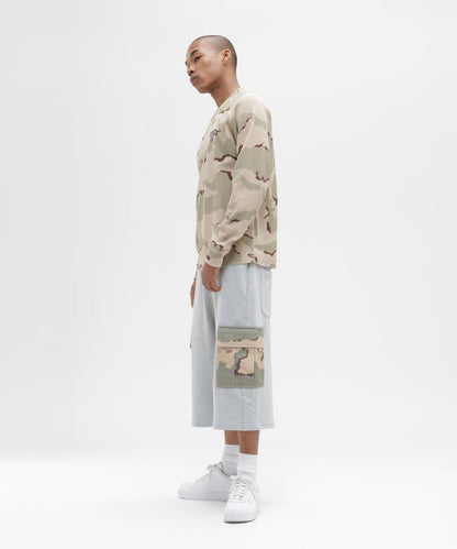 SWEAT CAMO CARGO SHORTS 休閒短褲