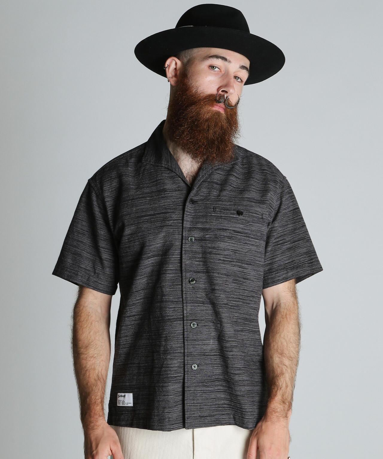 MIX SHARK COLLAR SS SHIRT 混色鯊魚領短袖襯衫