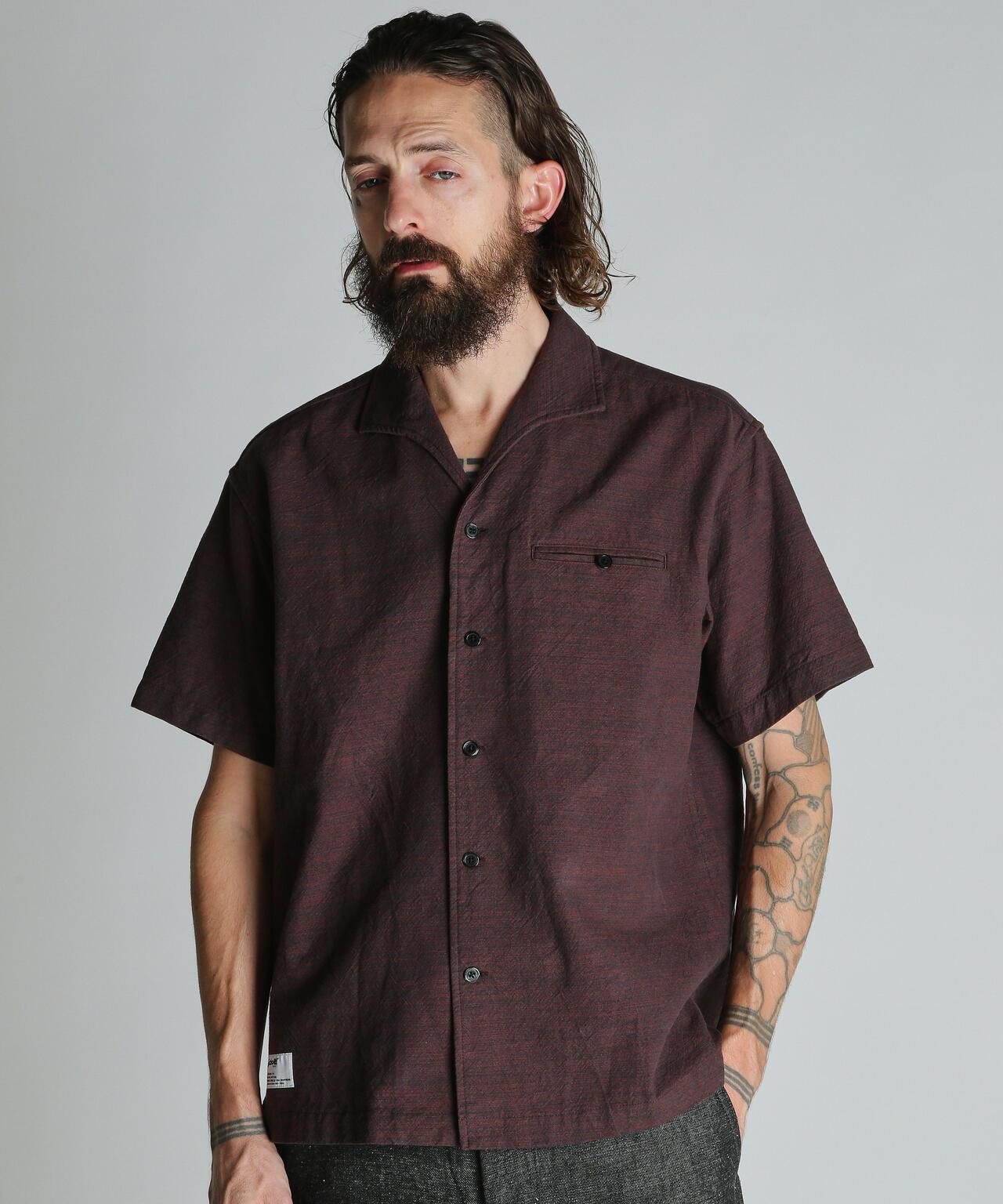 MIX SHARK COLLAR SS SHIRT 混色鯊魚領短袖襯衫