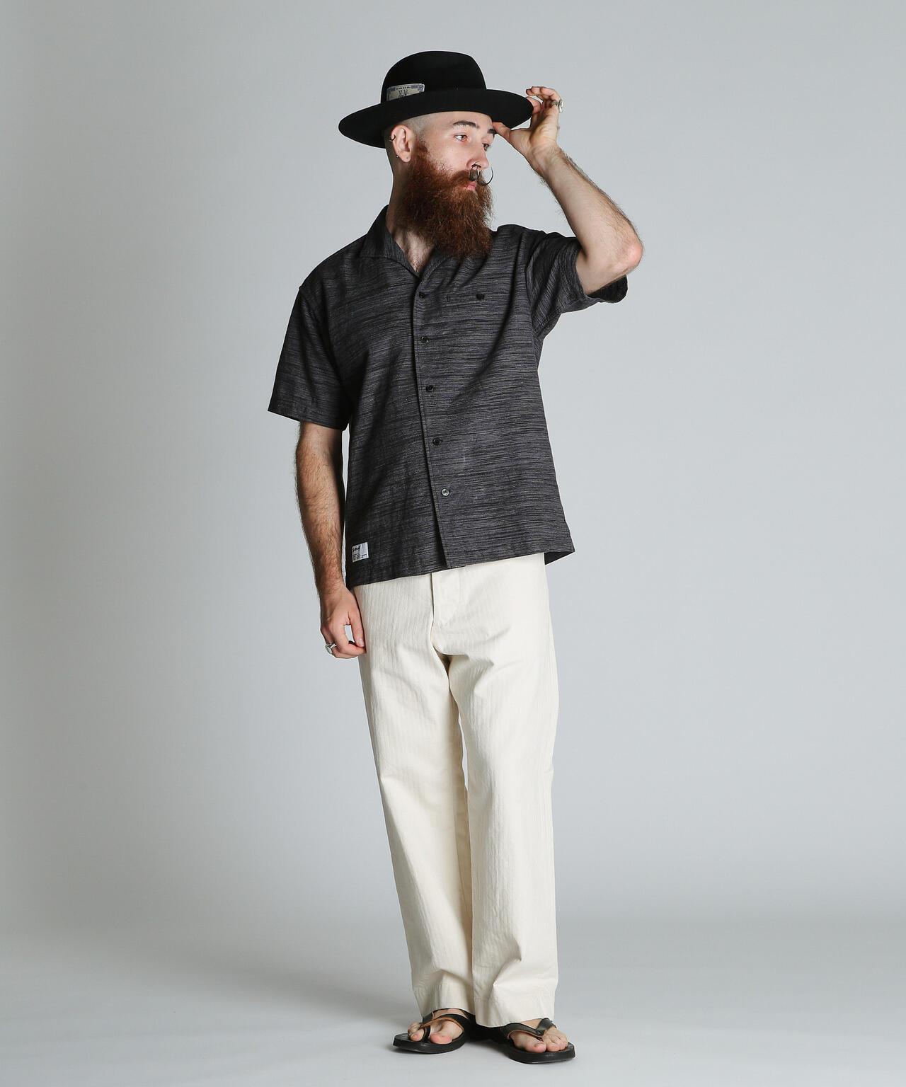 MIX SHARK COLLAR SS SHIRT 混色鯊魚領短袖襯衫