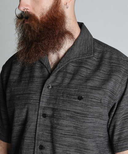 MIX SHARK COLLAR SS SHIRT 混色鯊魚領短袖襯衫