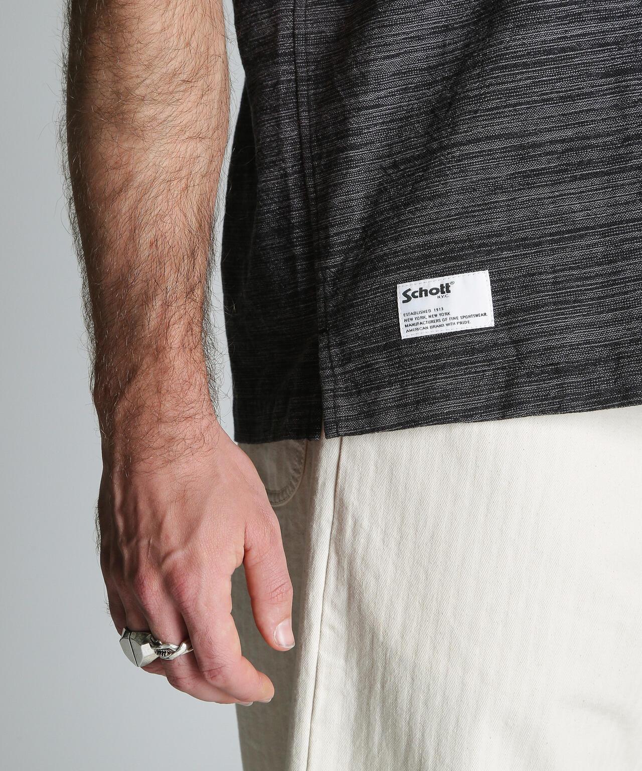 MIX SHARK COLLAR SS SHIRT 混色鯊魚領短袖襯衫