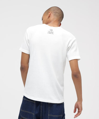 MINI WAFFLE HENRY NECK T-SHIRT “STENCIL” T恤