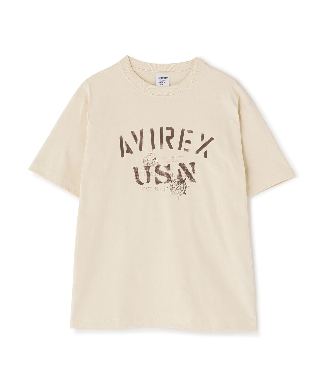 AVIREX USN T-SHIRT T恤