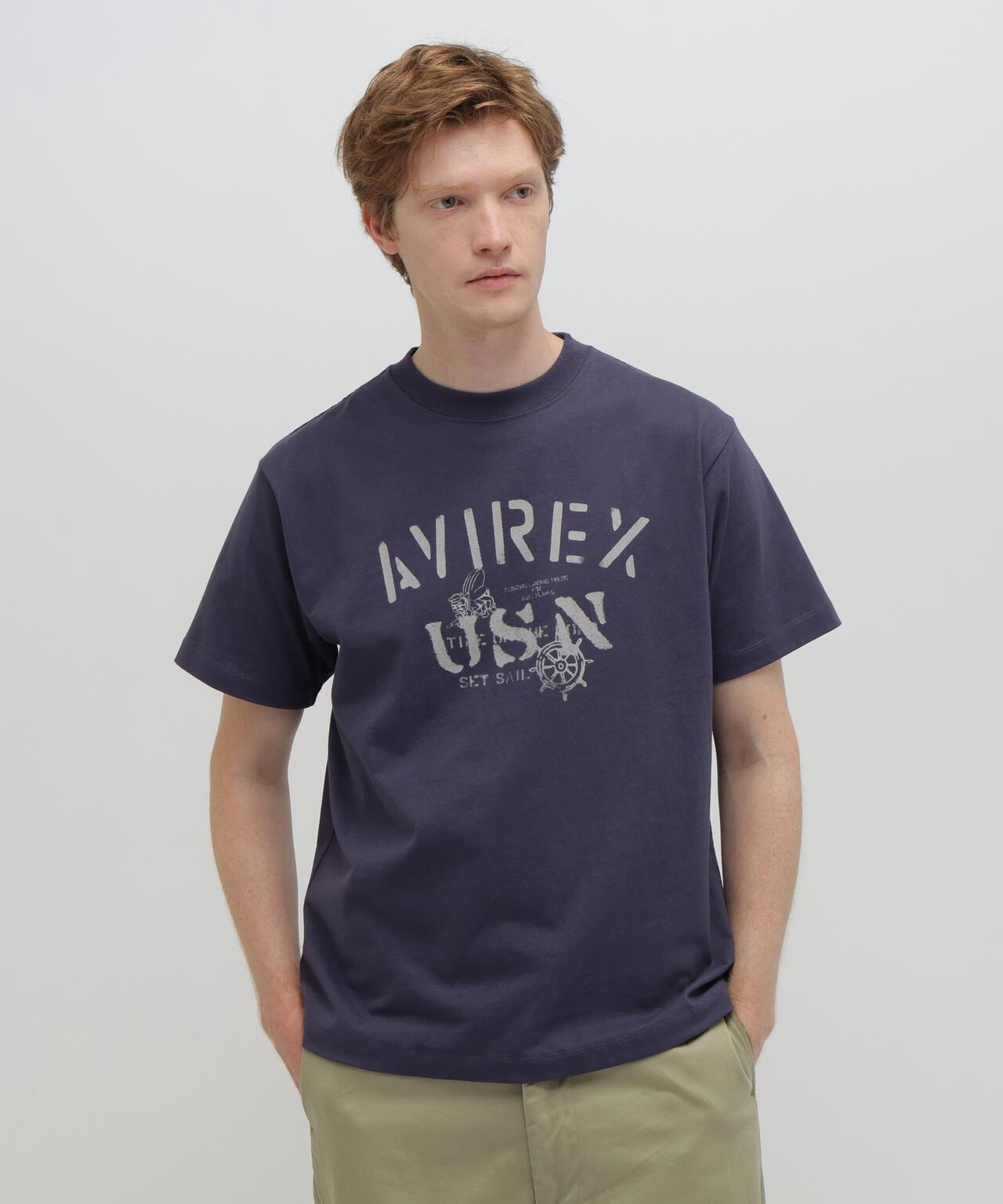AVIREX USN T-SHIRT T恤