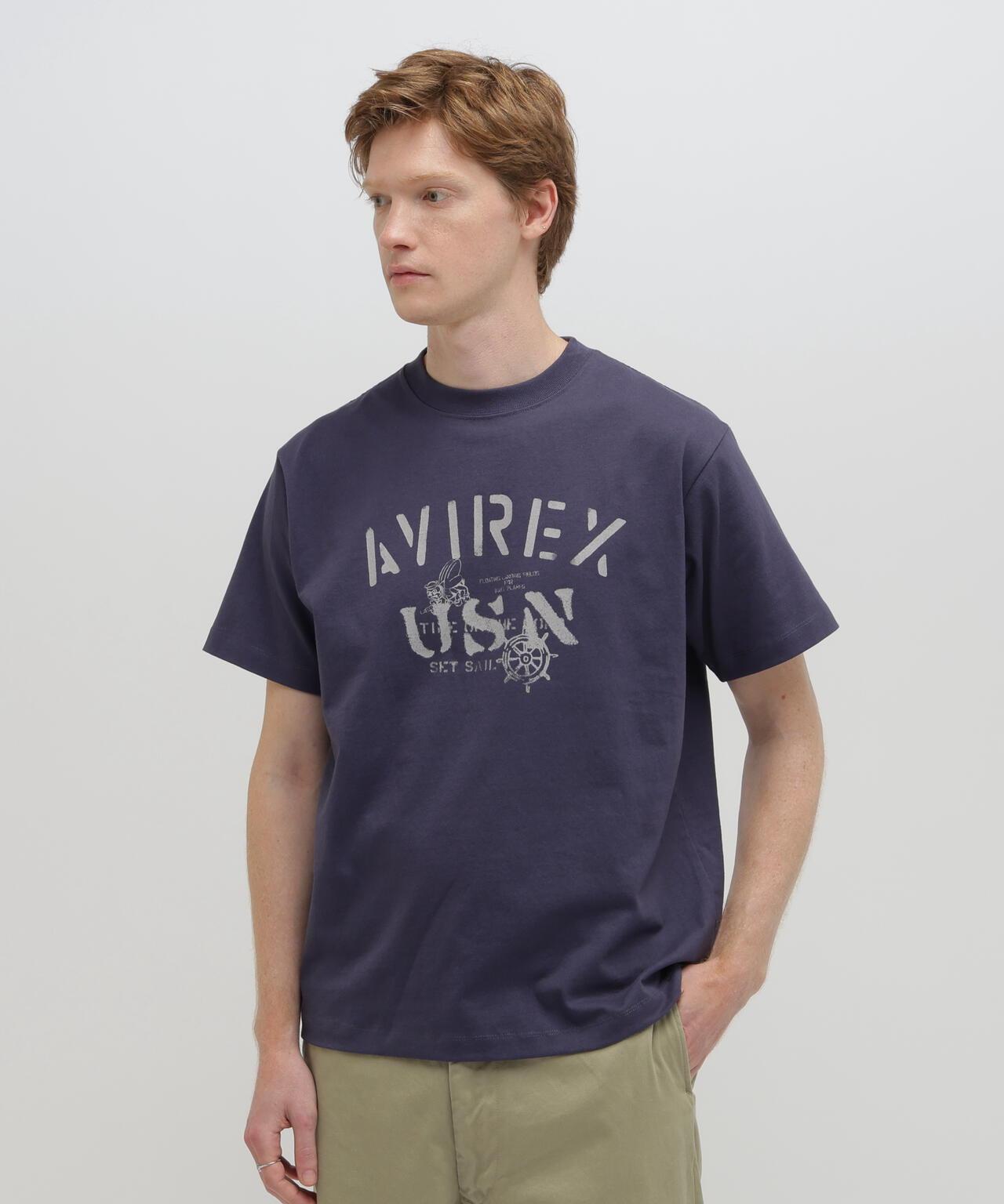 AVIREX USN T-SHIRT T恤