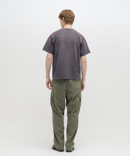 做舊海軍藍模板印花 短袖T恤 AGED-LOOK S/S NAVY STENCIL T-SHIRT