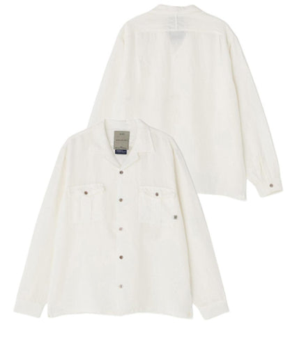 TFQP by HANDROOM OPEN COLLAR SHIRT WHITE 襯衫