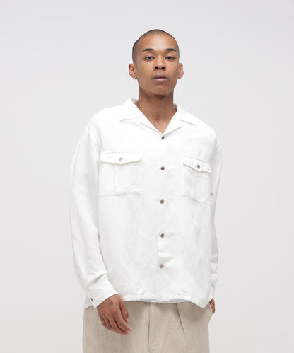 TFQP by HANDROOM OPEN COLLAR SHIRT WHITE 襯衫