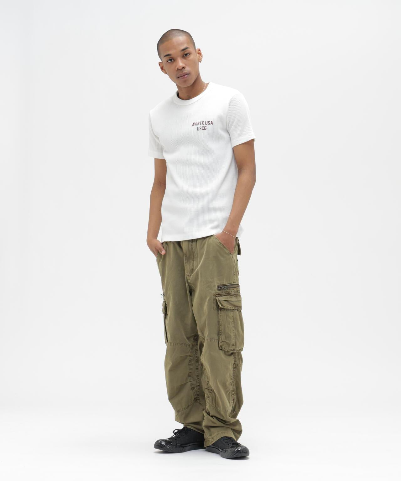 迷你華夫格面料 MINI WAFFLE T-SHIRT “U.S.COAST GUARD” 短袖T恤